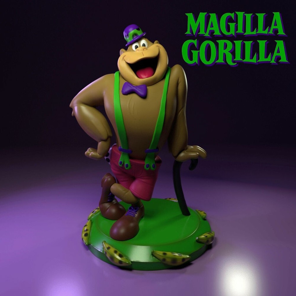 UNPAINTED Magilla Gorilla 3d Printed Model Kit