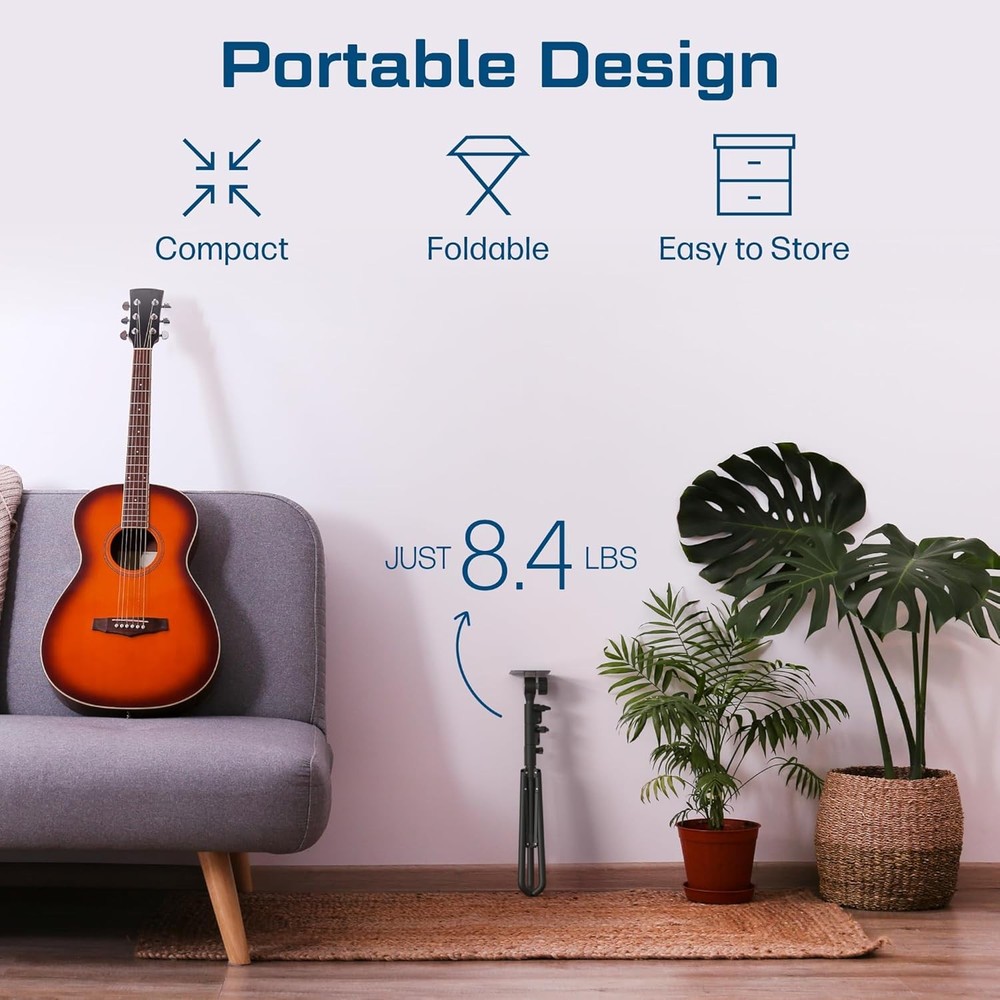 Projector Stand Tripod Laptop with Wheels & Adjustable Height Black