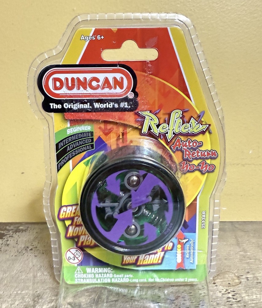 Duncan Toys Reflex Auto Return Yo-Yo, Beginner String Trick Yo-Yo, Green