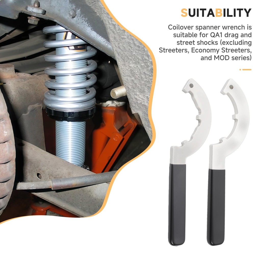 T114W Spanner Wrench Set Compatible with QA1 CoilOver Shock Absorber Adjusta