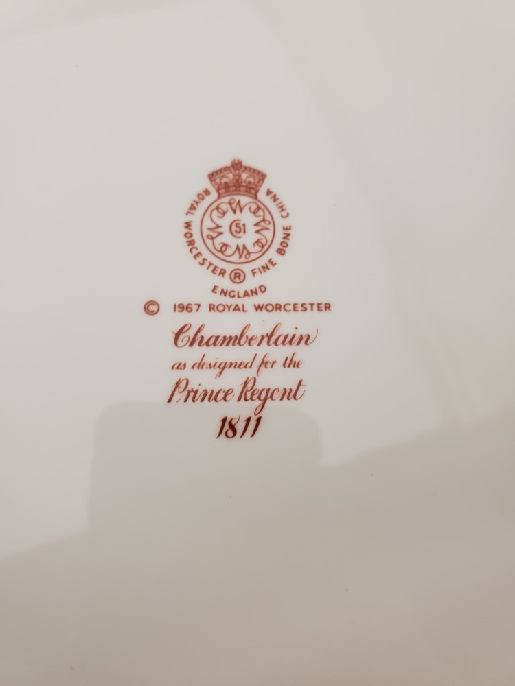 Royal Worcester Chamberlain 17" Oval Serving Platter