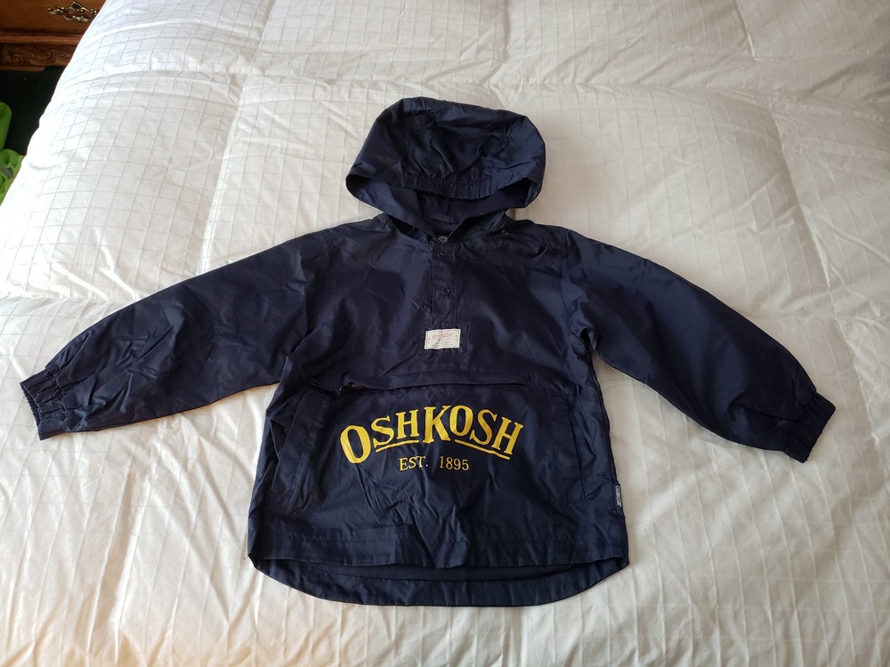 Oshkosh Pullover Wind Jacket  Sz. 4/5 Navy Blue