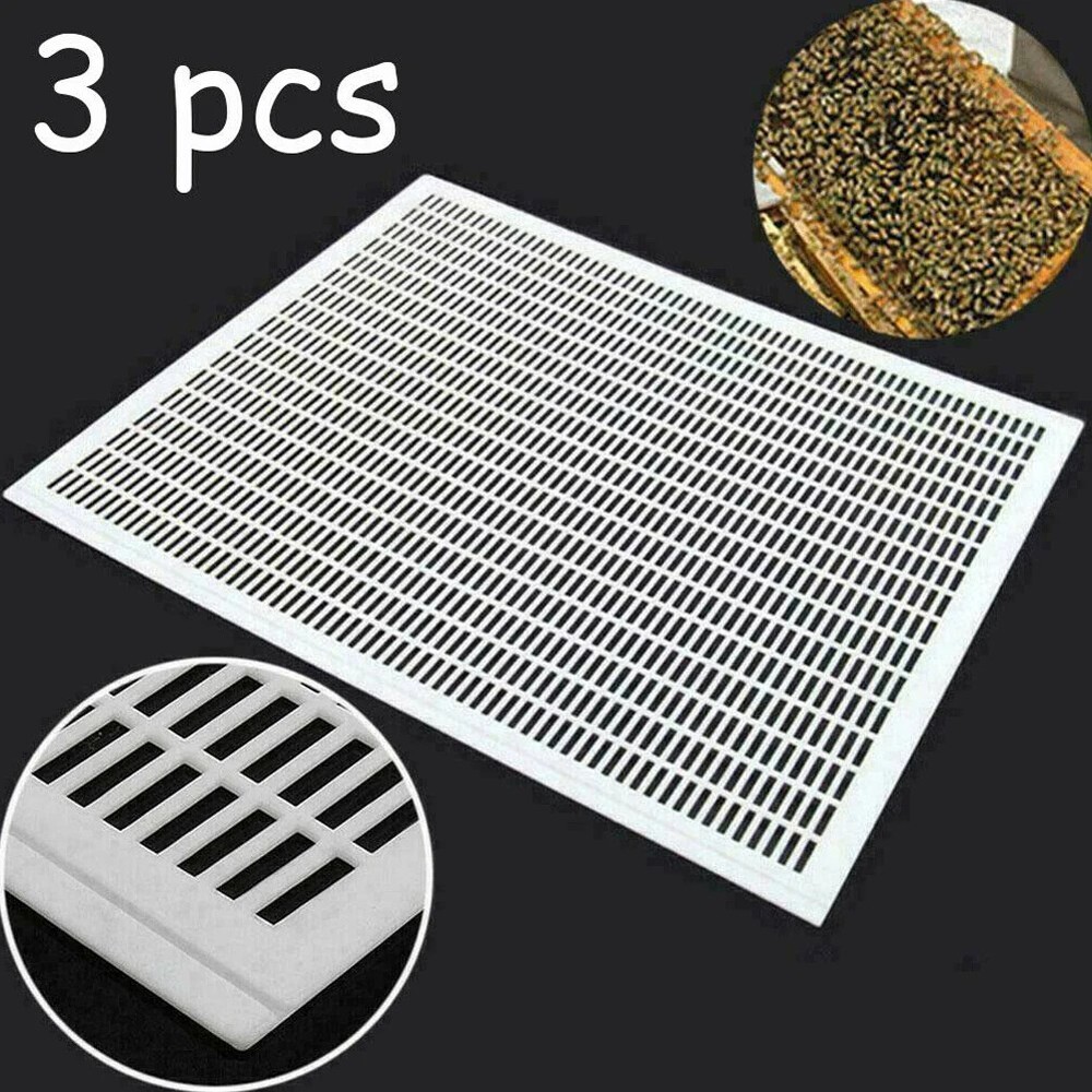 3Pcs 10 Frame Queen Bee Excluder Trapping Net Grid Separate Queen Bees Board