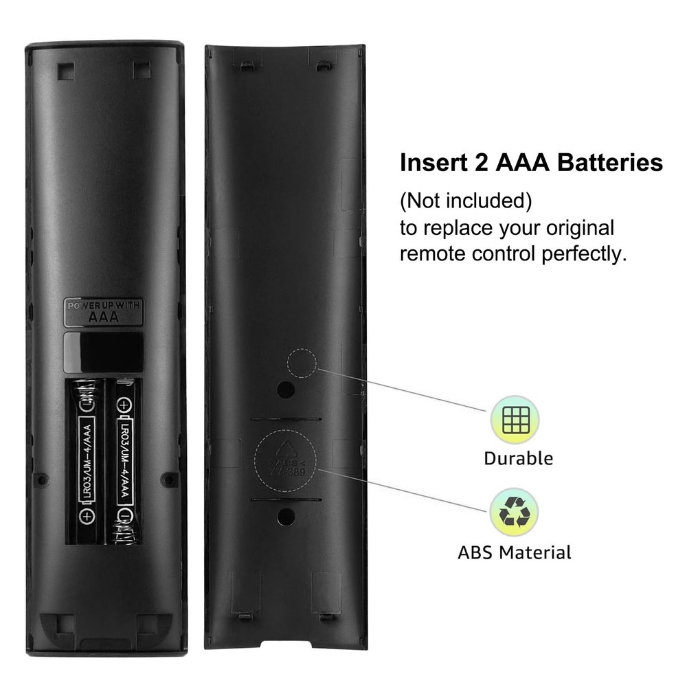 Remote for Vizio Smart TV Remote, 2-Pack Universal Replacement Control Black