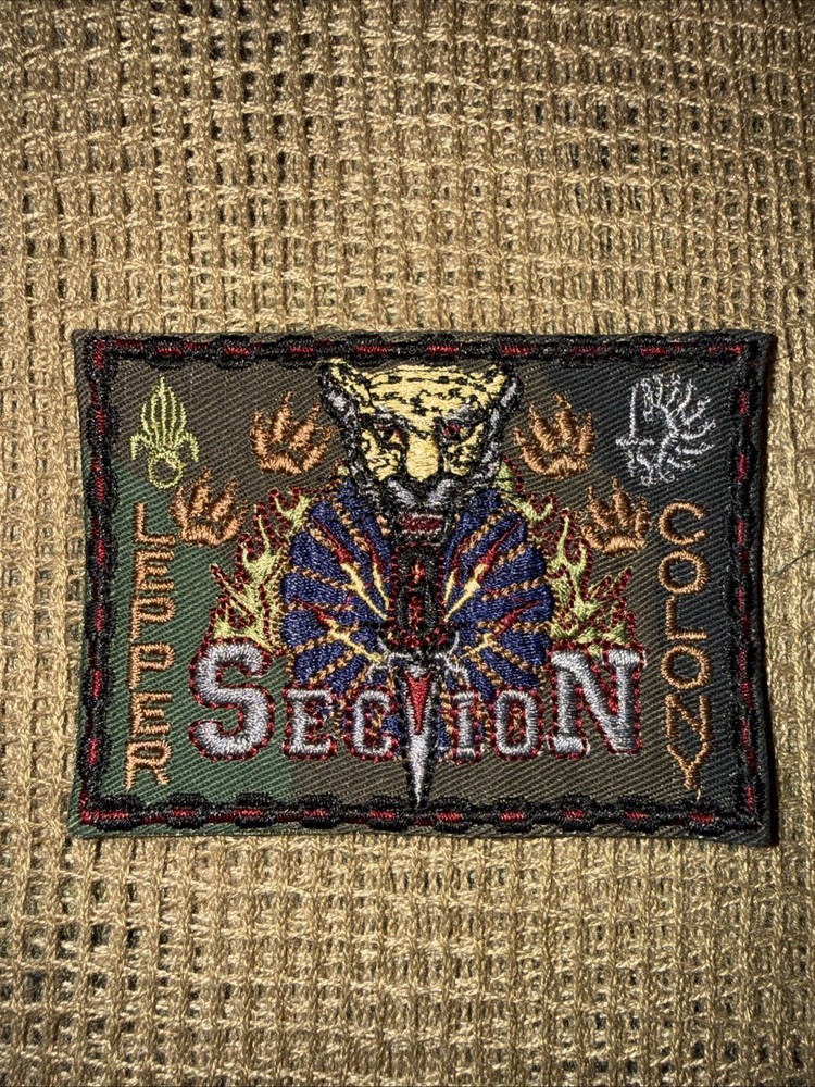 French Foreign Legion LEPPER COLONY 8 Section Commando Camo Afgan War Patch