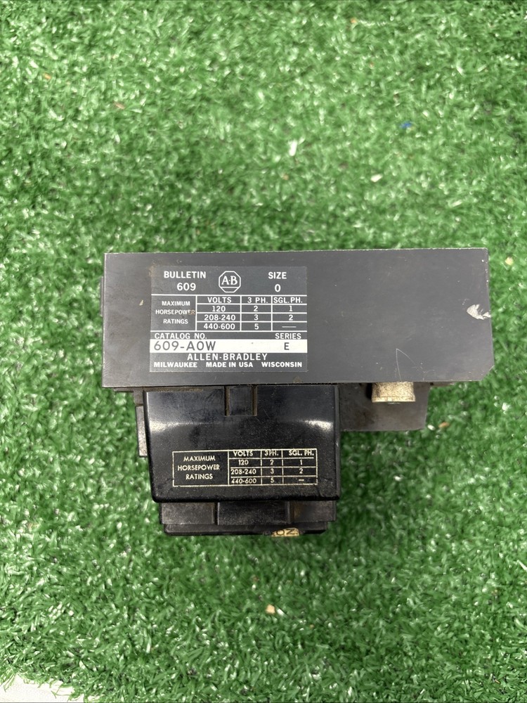 ALLEN BRADLEY 609-A0W SERIES E MANUAL STARTER