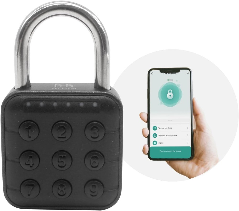 6 Digit Combination Lock for Locker, Smart Padlock, Gym Locker Lock with Code...