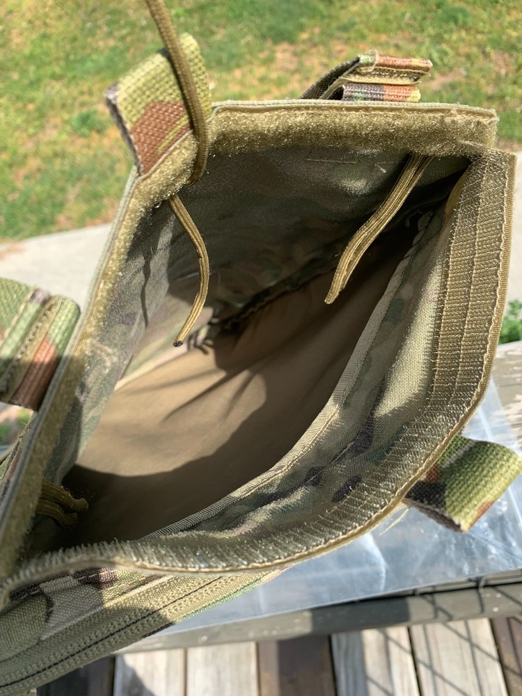 TopTacPro Multicam 2L Hydration/Back Panel Pouch, Laser Cut Molle, No Bladder
