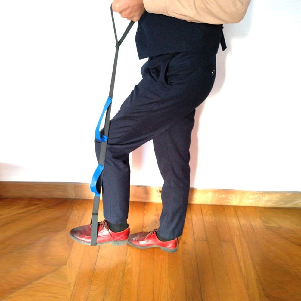 Leg Lifter Strap Disabled Elderly Nylon Webbing Foot Loop Hand Grip Mobility Aid
