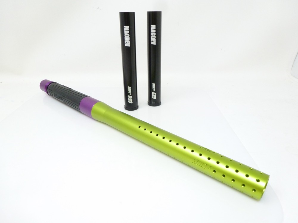 NEW 14" MACDEV SHIFT 2 BARREL KIT PURPLE LIME AUTOCOCKER THREAD CLONE CYBORG EGO