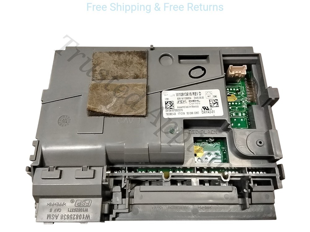 OEM Dishwasher Control Board PCB W10913615