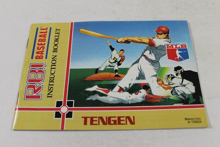 RBI Baseball - Large Original NES Manual