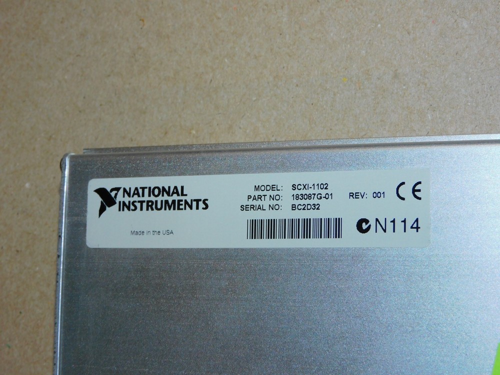 National Instruments SCXI-1102 Control System Module Driver LOT # 7