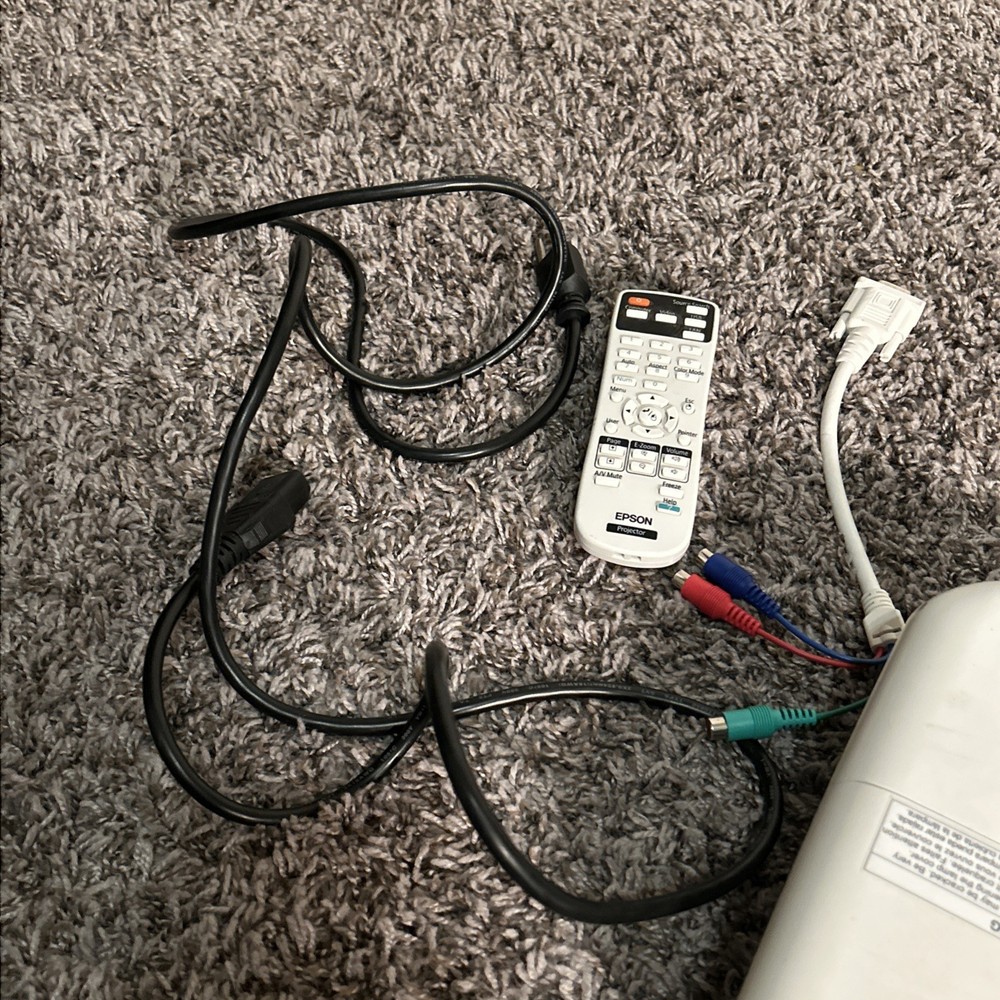 Epson Home Cinema 500 Projector Tested Working With Bag For Everything