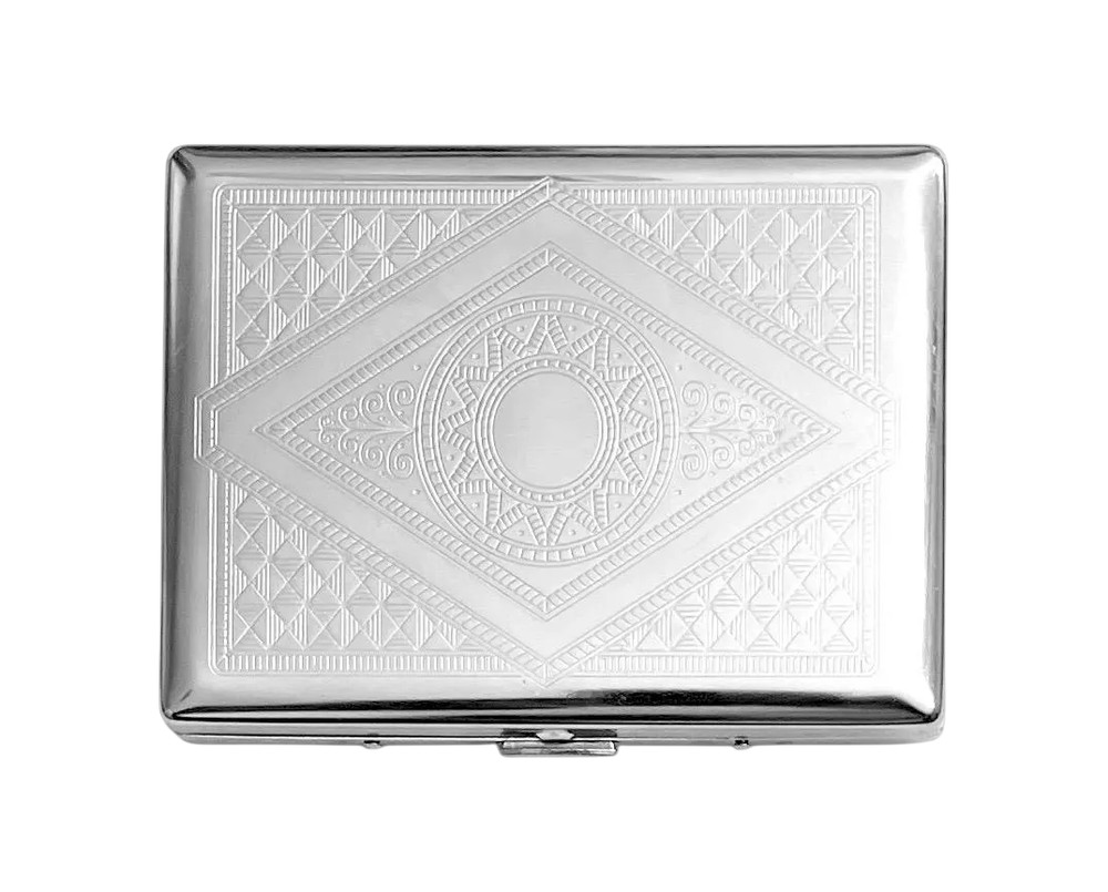 STAINLESS STEEL DRAGONFLY CIGARETTE CASE