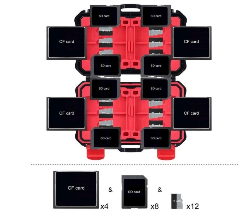 24 SLOTS Memory Card Case Holder Memory Card Hard Protector Case Professional
