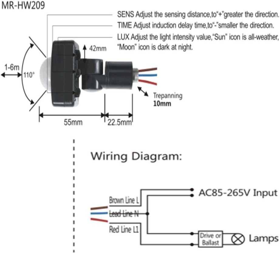 High-Performance PIR Motion Sensor for Home Lighting Automation and Security