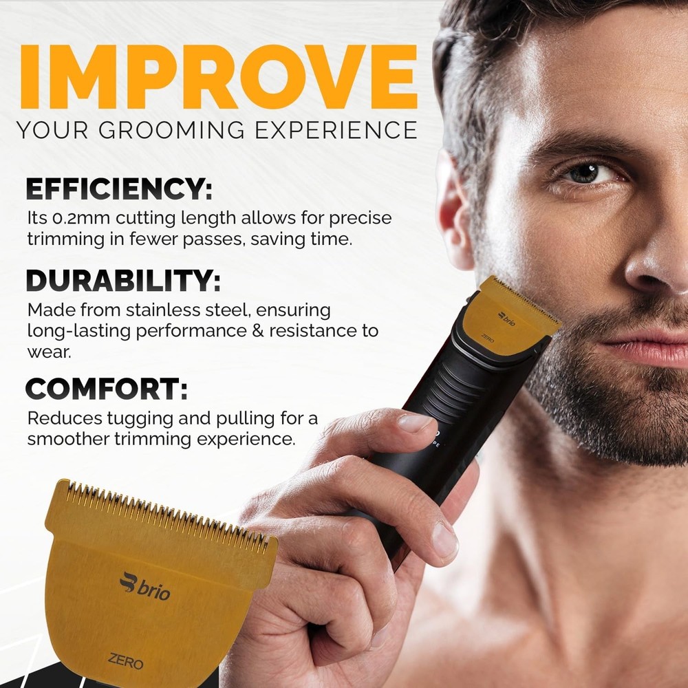 Brio Zero Blade Compatible Beardscape V2 & V1 Blade, Gold