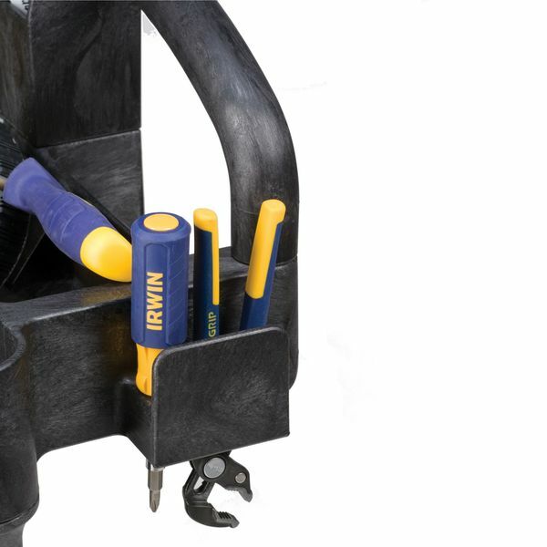 Rubbermaid Fg452088bla Plastic Utility Cart With Deep Lipped Plastic Shelves,