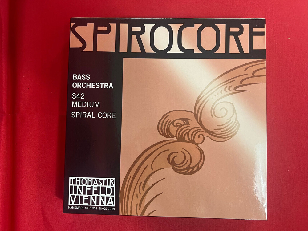 100% Authentic  Thomastik Spirocore  Bass Strings Set S42 Orchestra Gauge