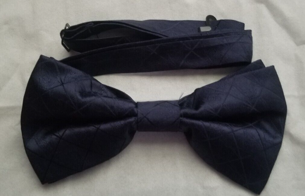 Bow Tie Blue with hidden Square and Compass Masonic Mason