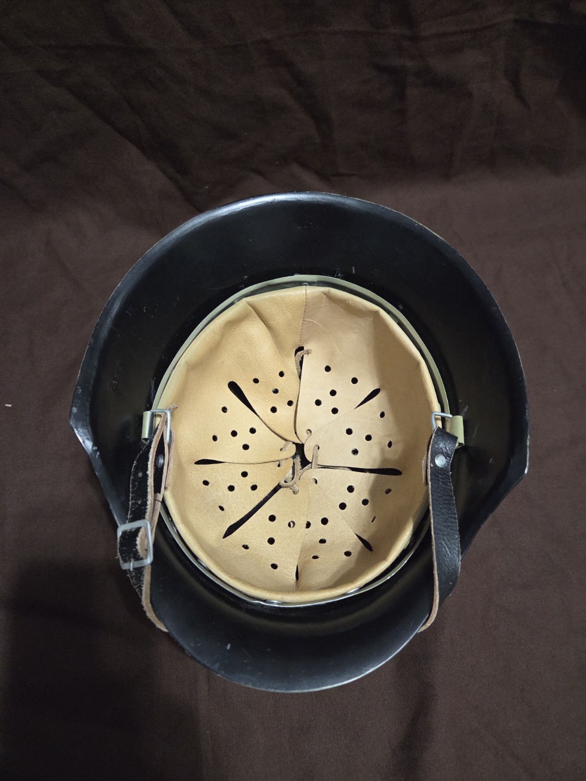 WWII German Repro Helmet Painted Black