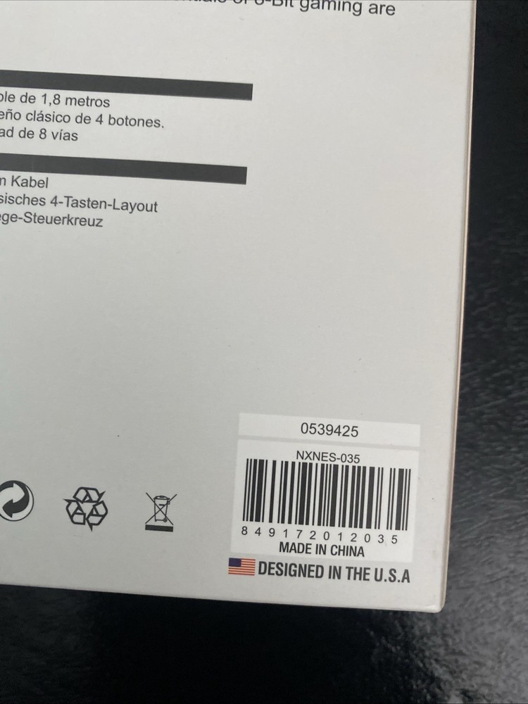 NES Wired Controller Black [TTX Tech] SEALED