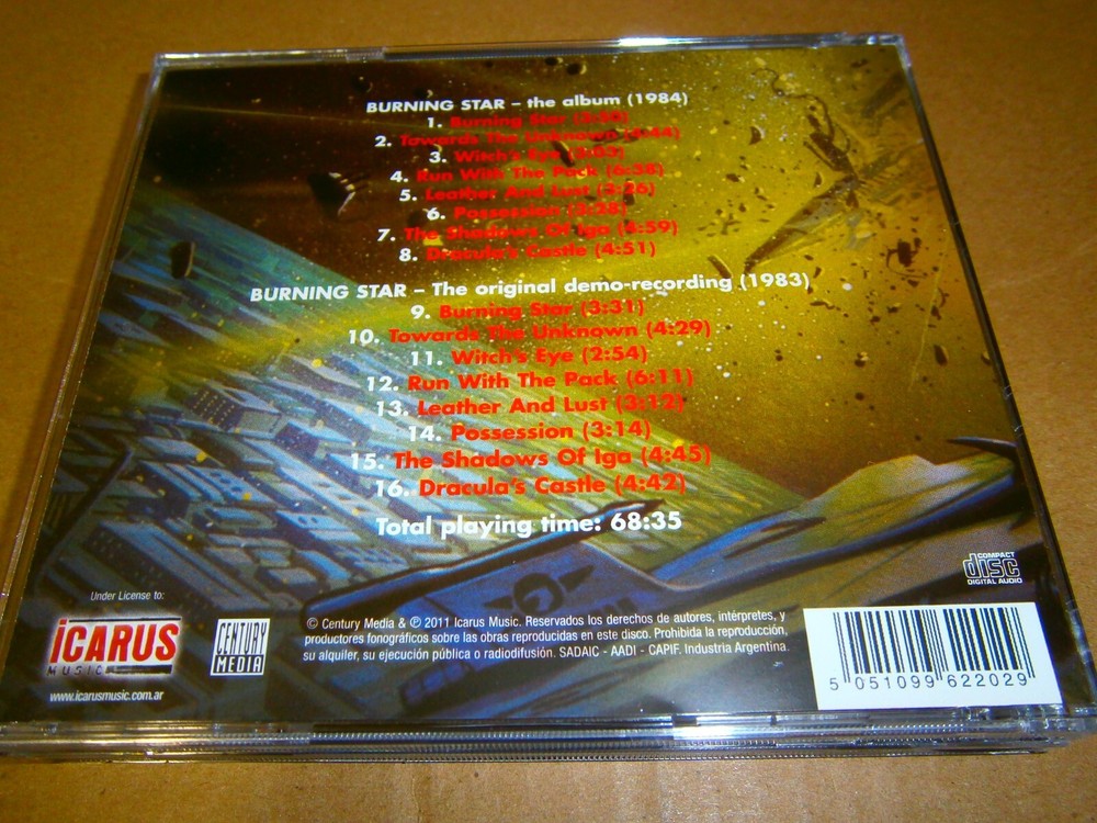 HELSTAR - Burning Star. CD