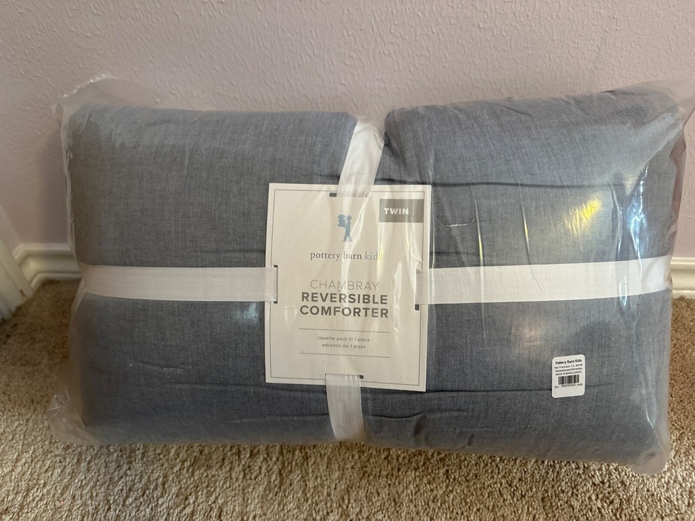 Pottery Barn Kids Chambray Reversible Comforter Twi