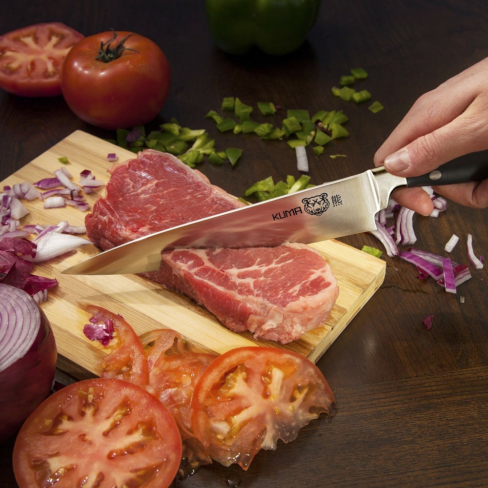 KUMA Multi Purpose Chef Knife - Pro Bolster Edition - RAZOR SHARP Kitchen Knife