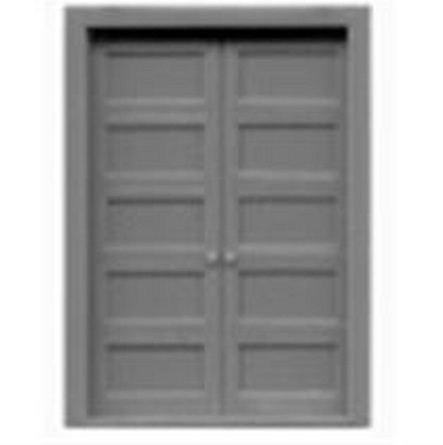 HO Scale Tichy Train Group 8124 Double Door 5 Panel pkg (4)