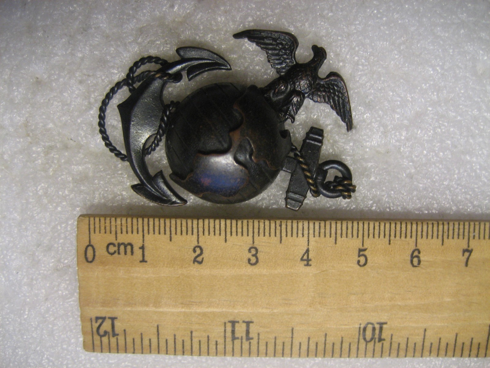 U.S. Marine Corps Officer's Cap Badge 1937 year,pre ww2