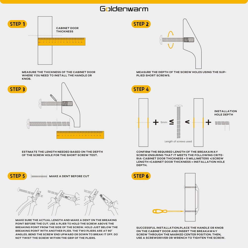 Goldenwarm Cabinet Pull Template Door Template Drawer Pull Drill Template 1 Pack