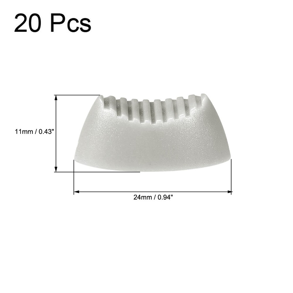 Console Mixer Slider Fader Knobs Replacement for Potentiometer Grey 20PC
