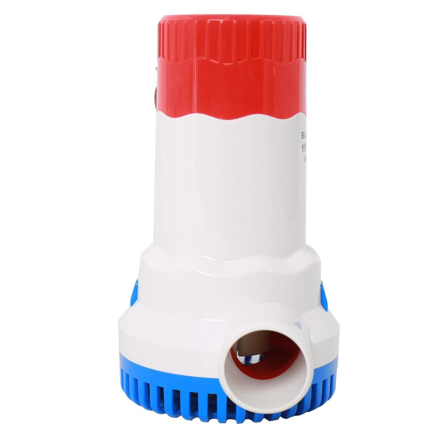 12V 1500GPH Bilge Pump Marine Boat Yacht Submersible Water Pump w/ Float Switch