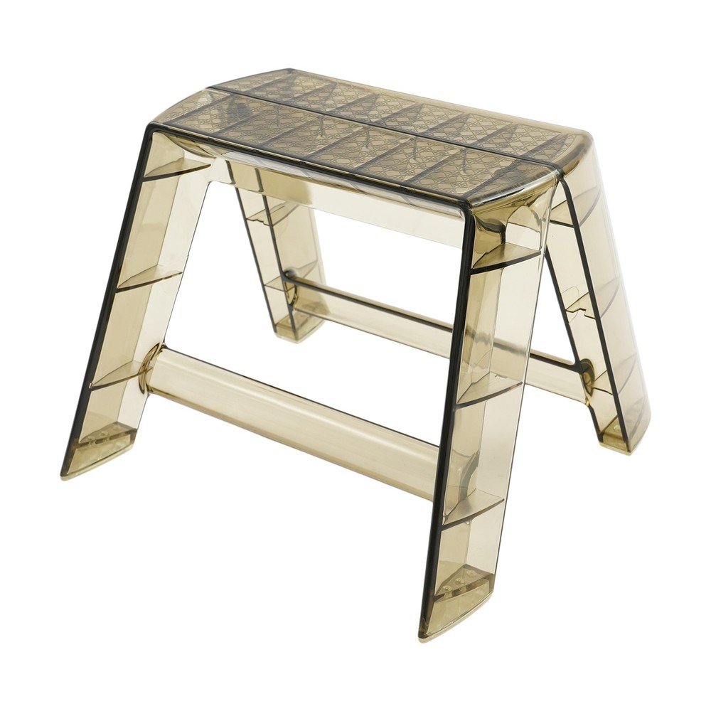 2 Step Protable Step Ladder Step Stool Clear Coffee Stool For Indoor Outdoor