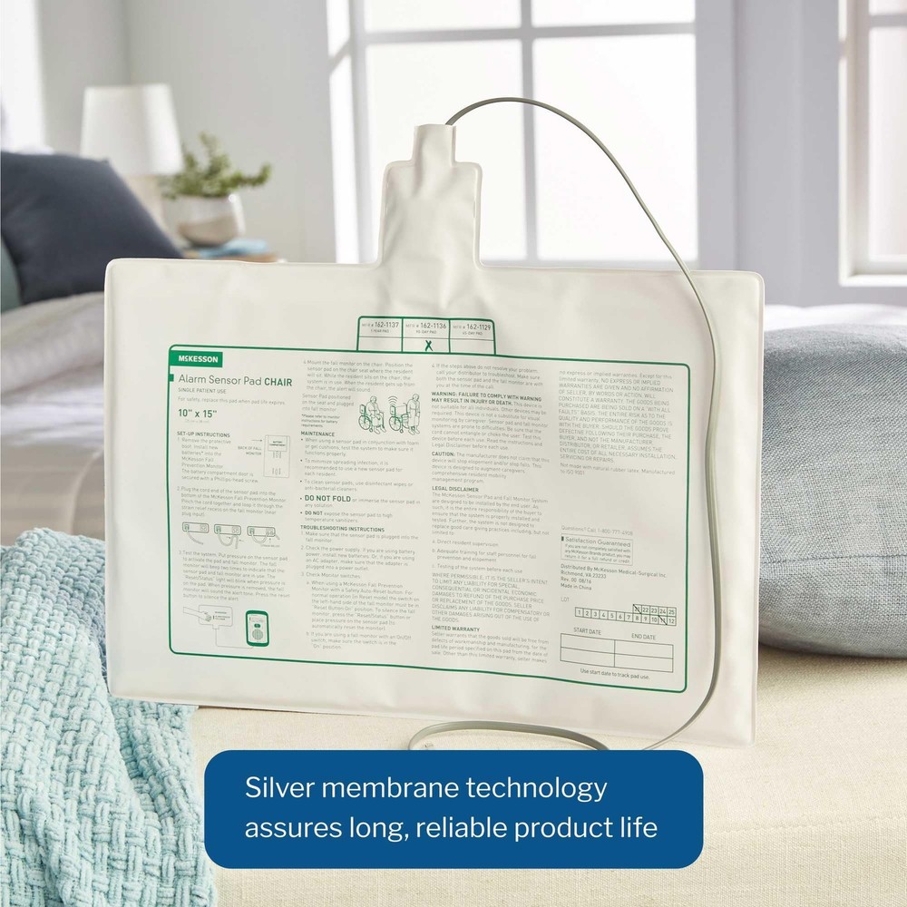 McKesson Alarm Sensor Pad for Chairs, Weight Sensitive, use with Fall...