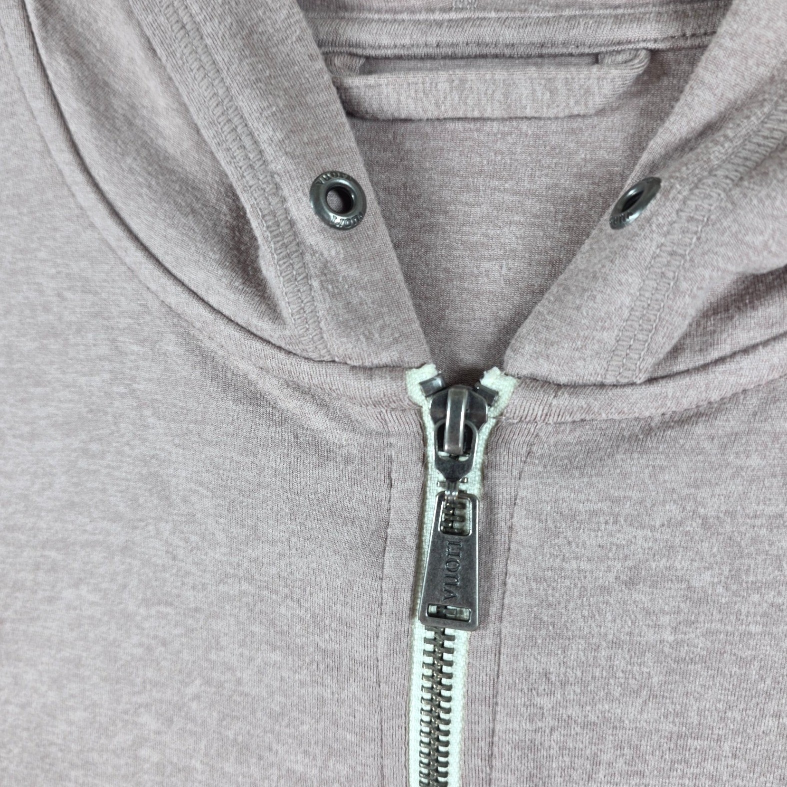 Vuori Halo Performance Hoodie 2.0 Womens Pink Full Zip Sweatshirt Size Medium