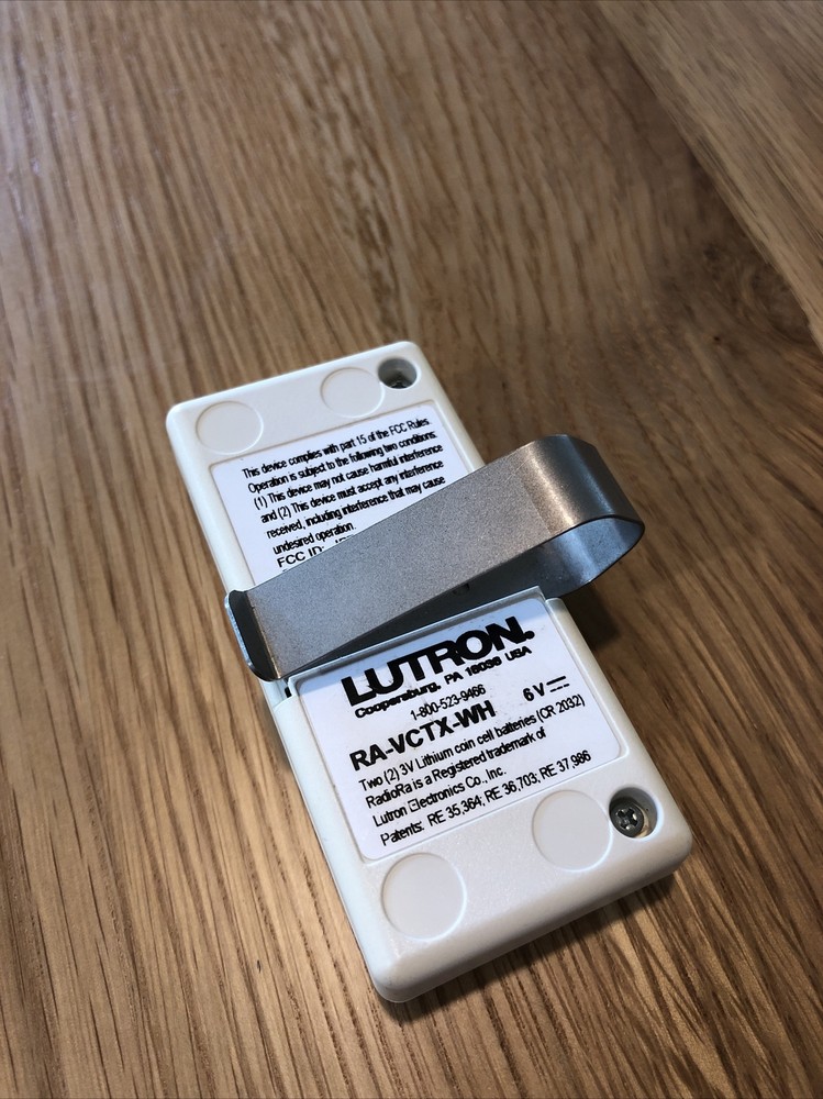 RA-VCTX-WH LUTRON VISOR MOUNT TRANSMITTER RADIORA