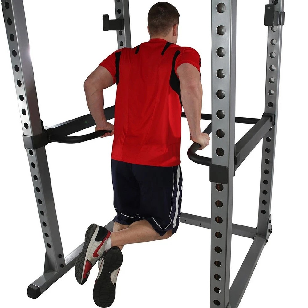 Pristine Body-Solid Power Rack Dip, Pull/Chin-Up, Plank Attachment (DR378)