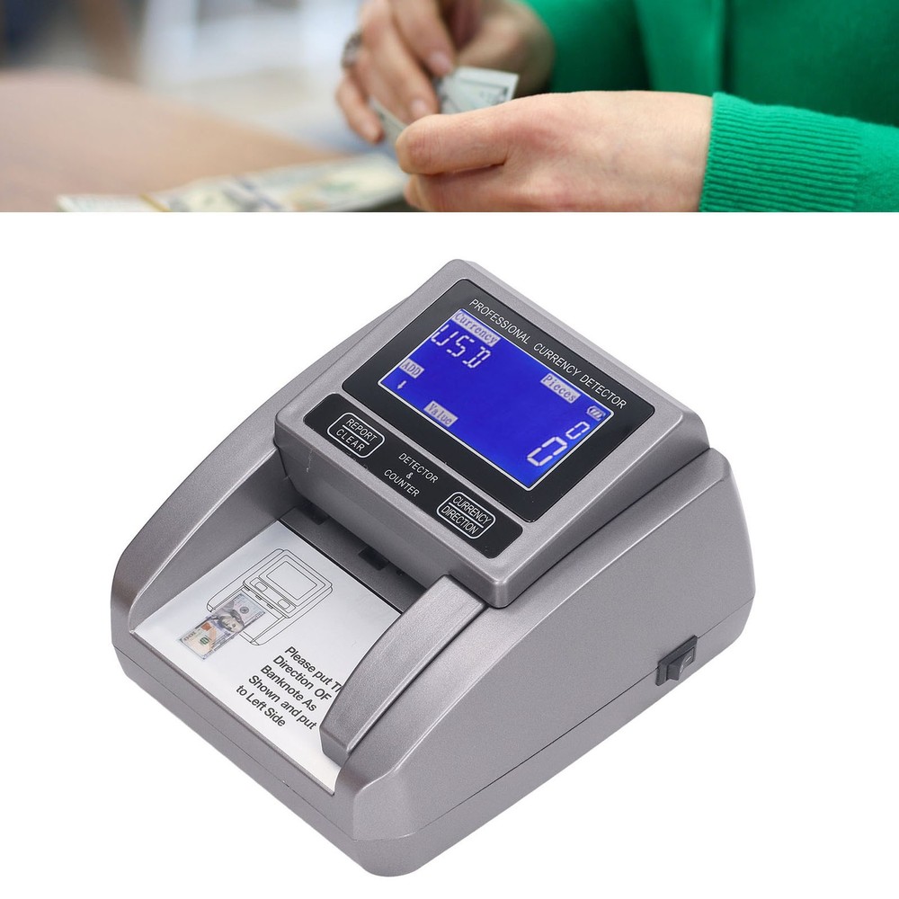 Denomination Money Counter Machine Handheld Bill Counting Machine US Plug