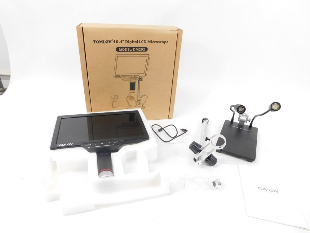 TOMLOV Model DM202 10.1 Digital LCD Microscope (good condition)