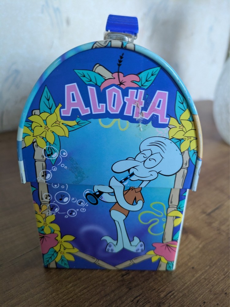 SPONGEBOB & Friends Small Tin Domed Lunch Box 2002