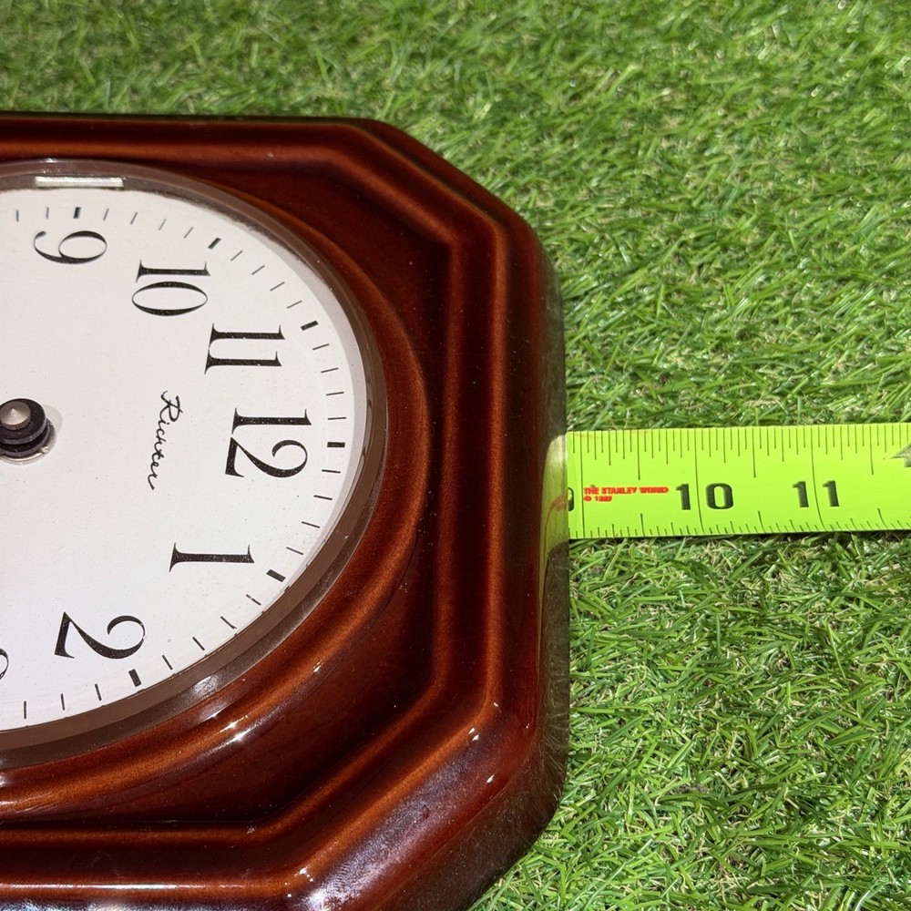 Vintage Richter German Retro Ceramic Wall Clock / Working