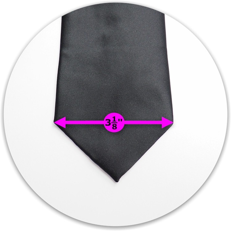 Mens 100% Solid Color Silk Neck Tie 58" long (actual length varies 56" to 60")