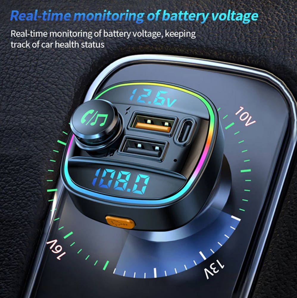 Bluetooth Car FM Transmitter MP3 Player Hands Free Radio Adapter Kit USB Charger