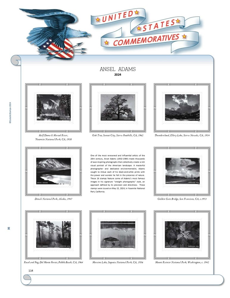 2024 U.S. Commemorative Singles COMPLETE Supplement (White Ace Alternative)