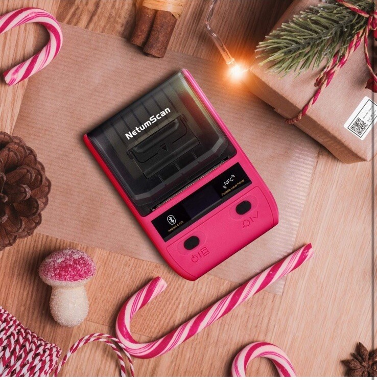 NetumScan Label Maker Bluetooth Thermal Label Printer Android & IOS NEW/OB