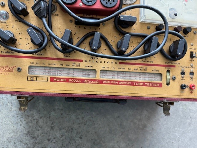 Hickok 6000 Tube Tester Powers Up