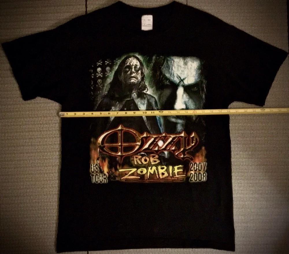 ozzy OSBOURNE-official-{UNWORN w/tag}-OZZFEST tour shirt-Large-DOUBLE sided-RARE